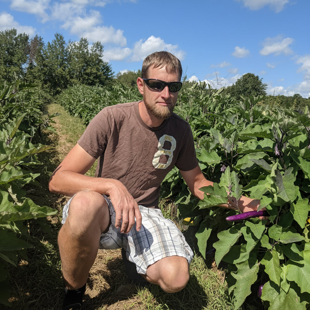 a farmer in his field